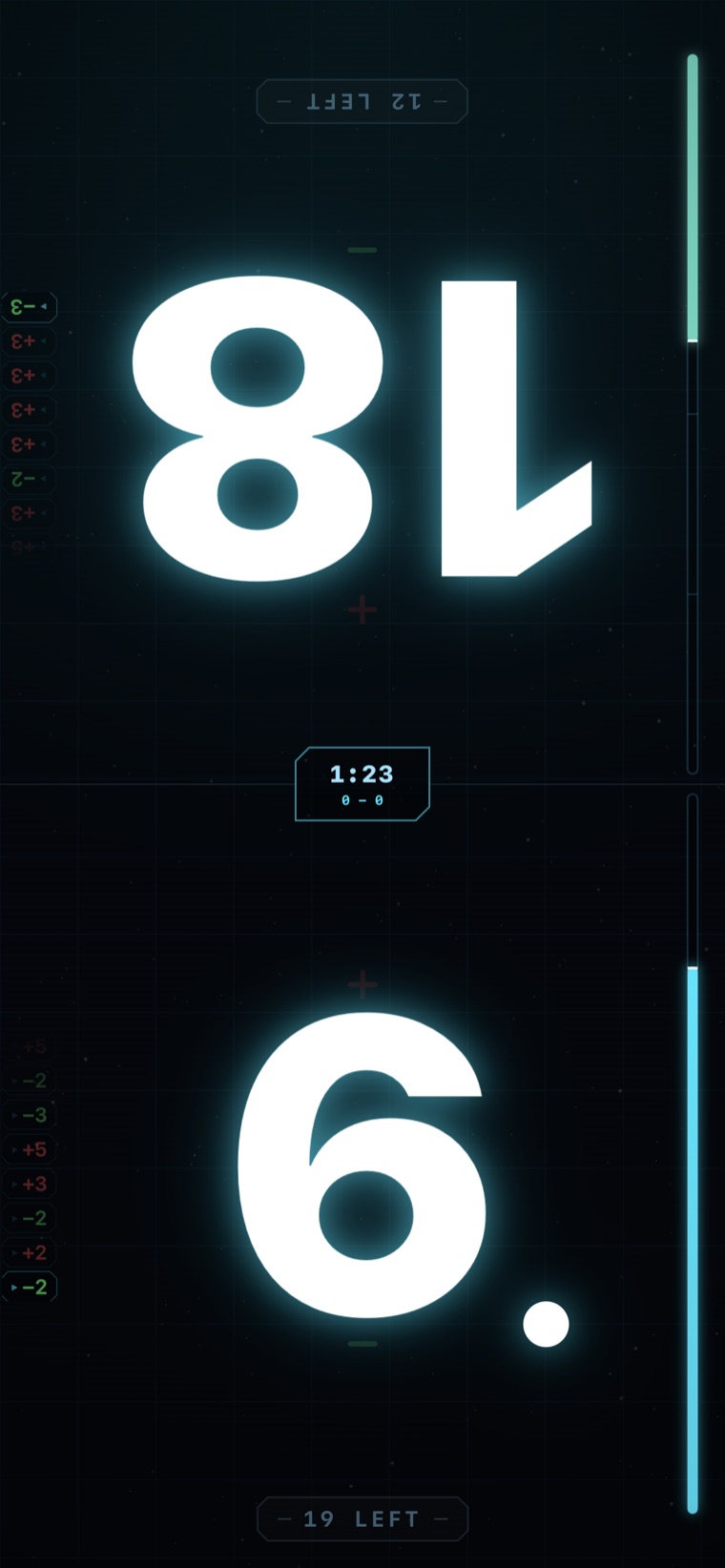 Live battle counter, Console theme